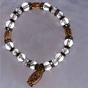 Virgin Mary bead bracelet